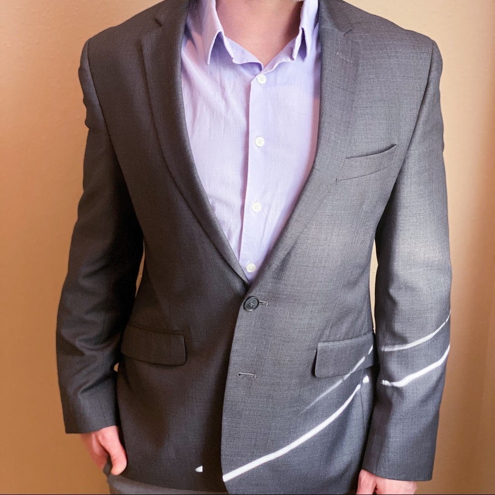 Kenneth Cole Reaction Charcoal Suit Jacket